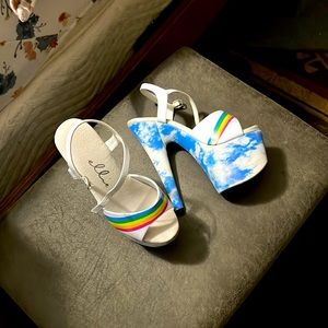 Ellie poll shoes. Minor wear, only used on the poll in class, never outside.